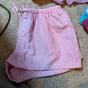 Pink Striped Kids Apron